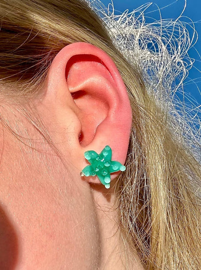 Seafoam Starfish Studs