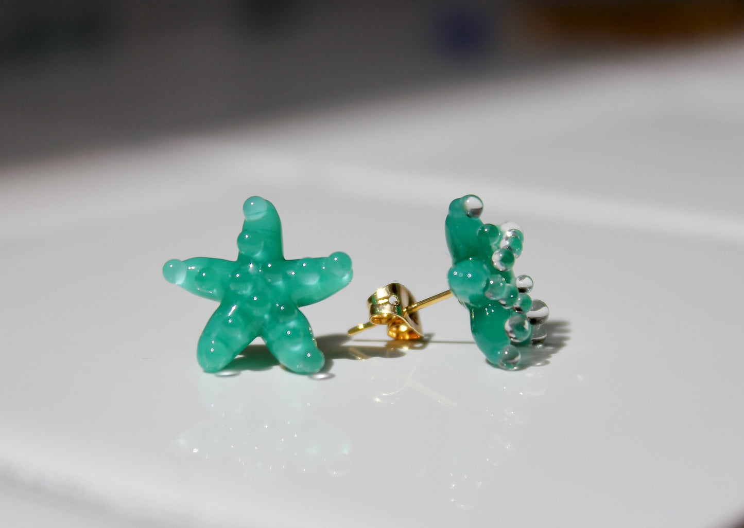 Seafoam Starfish Studs