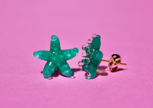 Seafoam Starfish Studs