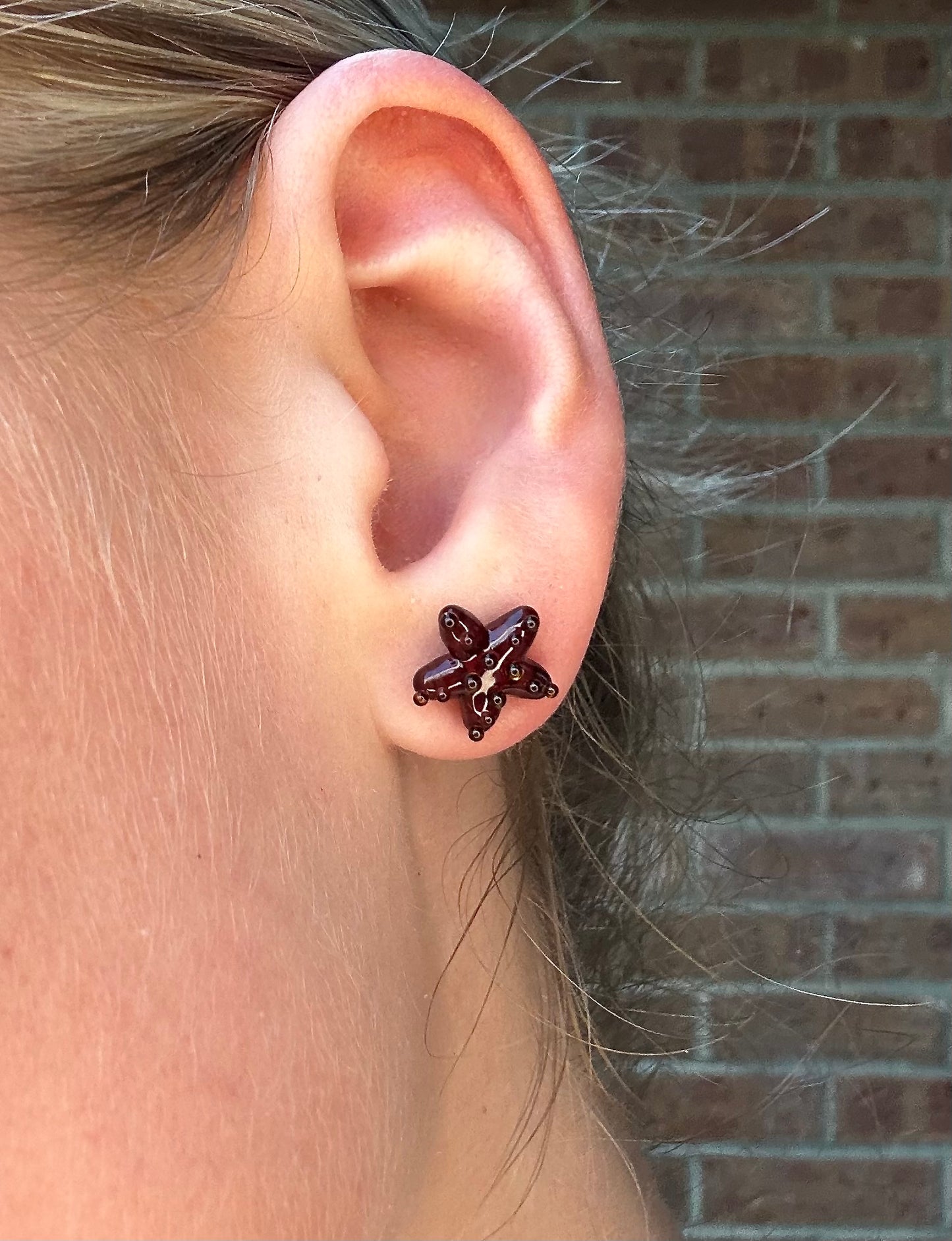 Driftwood Starfish Studs